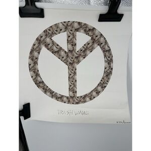 Golf Wang Trash Wang Signed Limited Edition Numbered Cat Peace Symbol Art Print